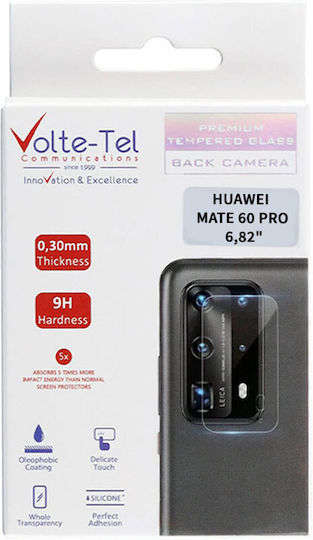 Volte-Tel Προστασία Κάμερας Tempered Glass Μαύρο για το Realme 6 Pro