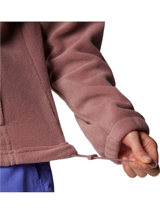 Women's Cardigan with Zipper Brown