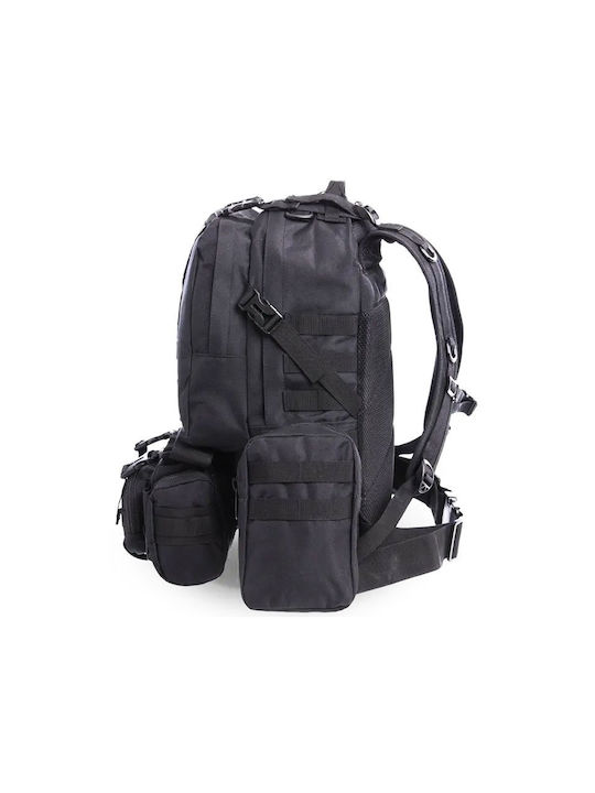 Rucksack Rucksack 50x32x13cm Silver Knight Schwarz