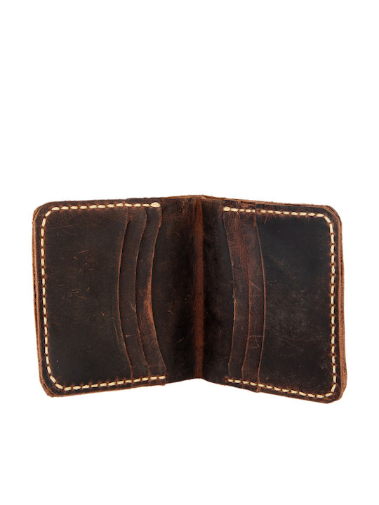 Small Leather Women's Wallet Cards Brown