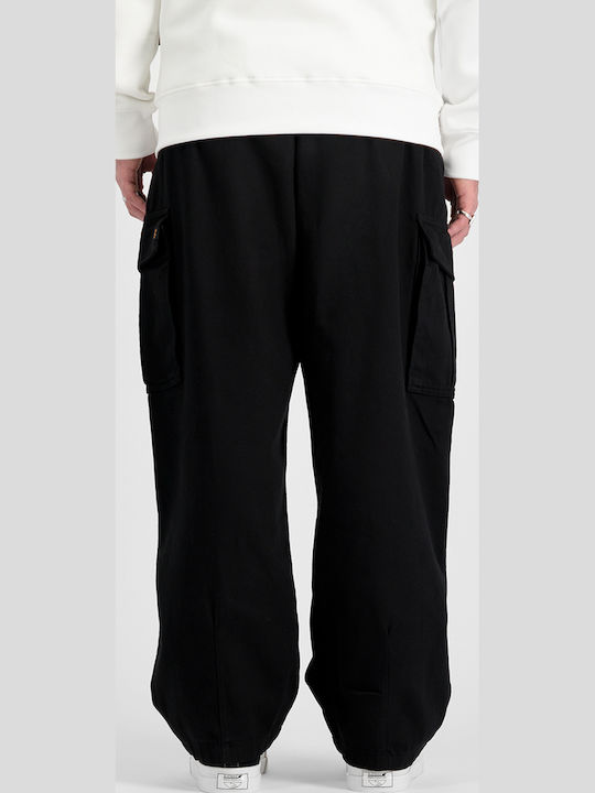 Ανδρικό Παντελόνι Τζιν με Loose Baggy Εφαρμογή Black