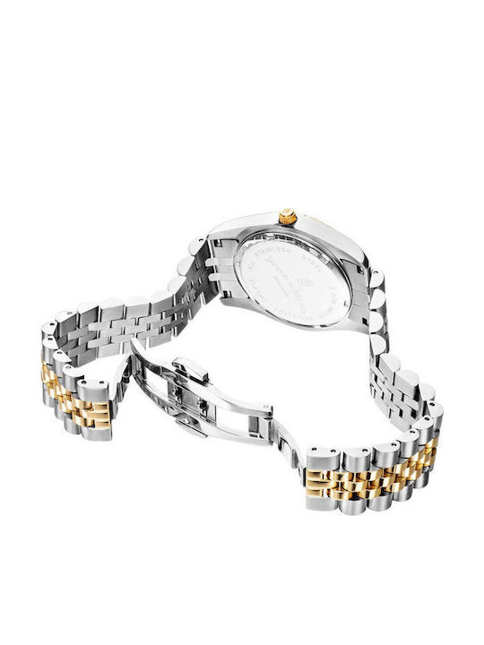 Jacques Du Manoir Damen Uhr mit Gold Metallarmband