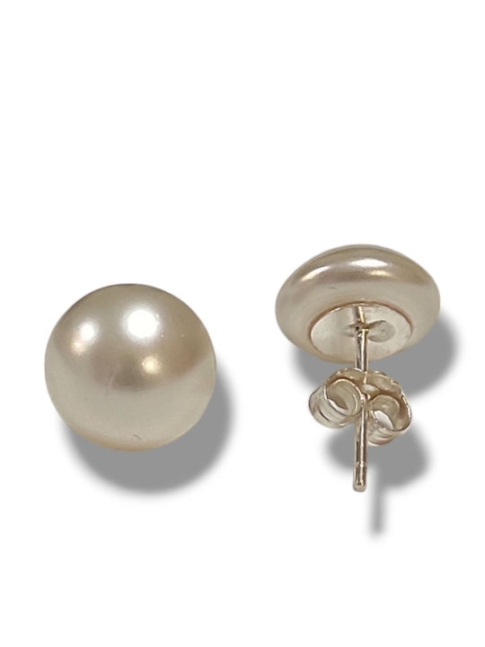 Stecknadel-Ohrringe mit Kamposon-Perle, 10mm