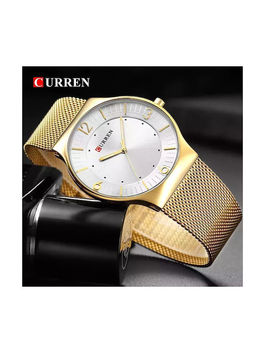 Curren Uhr mit Silber Metallarmband