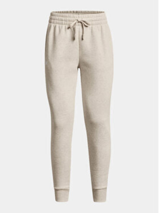 Under Armour Damen-Sweatpants Jogger Beige Vlies