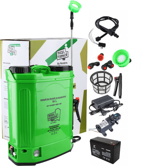 Pulverizator cu presiune 12V cu Baterie 8Ah cu Capacitate 16lt 5.5bar