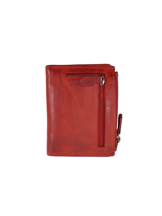 Kion Men's Leather Wallet Red