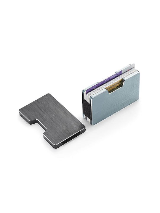 Philippi Men's Card Wallet with RFID Silver