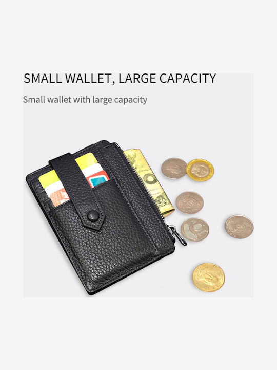 Leather Men's Wallet Cards Black