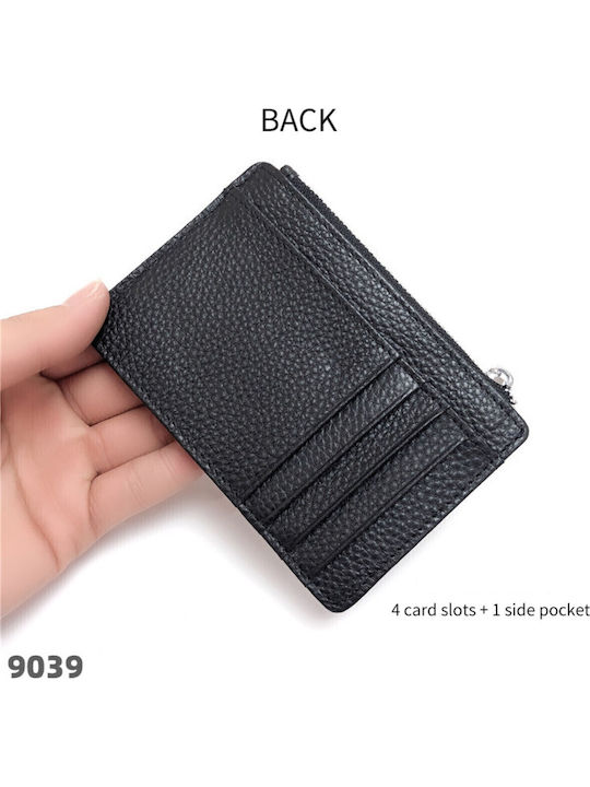 Leather Men's Wallet Cards Black