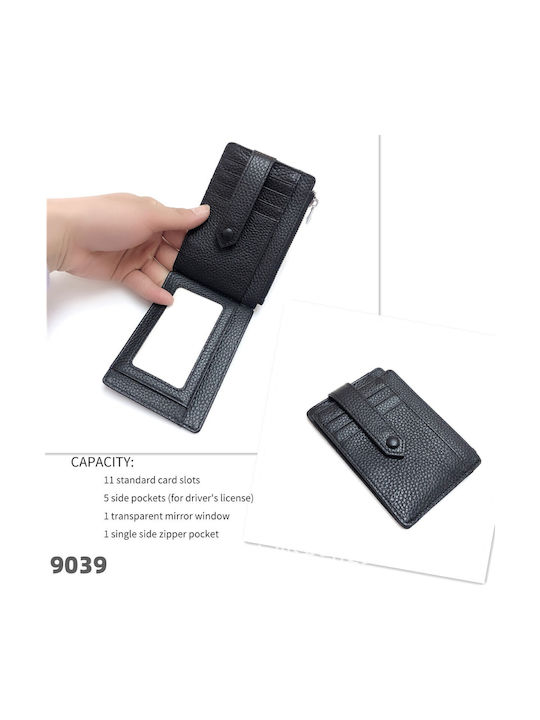 Leather Men's Wallet Cards Black