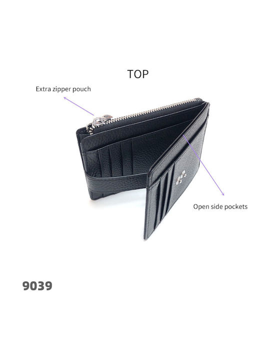 Leather Men's Wallet Cards Black