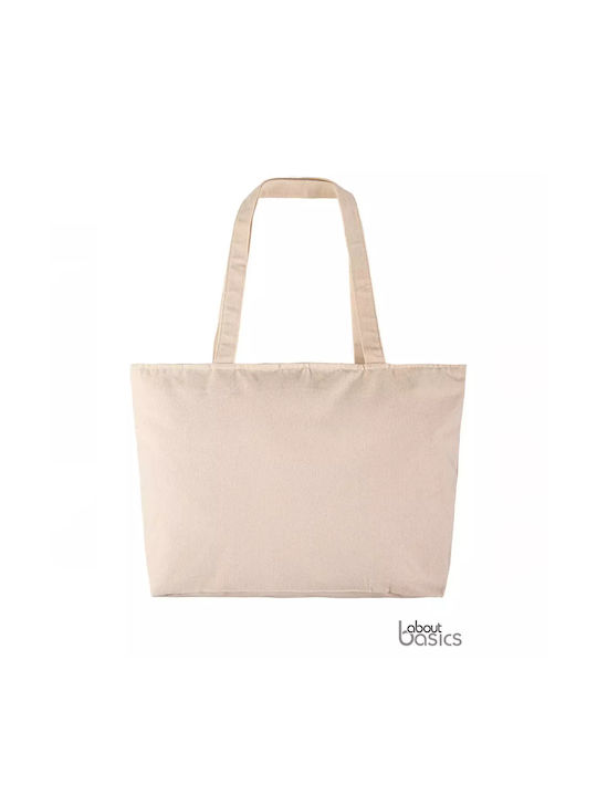 Basic Shopping Bag with Zipper and Long Handles 240gr Code 00307