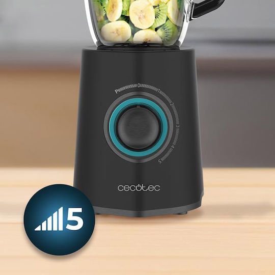 Cecotec Power Black Titanium 2300MAX Mix Go Blender Cu Cană Din Plastic 1,5 L 2300W Negru