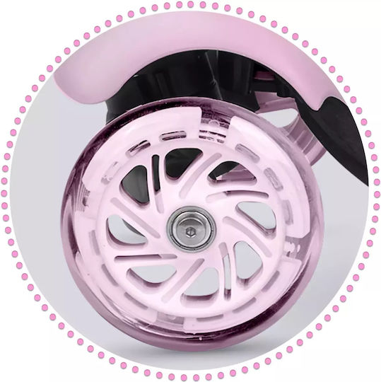 Ricokids Παιδικό Πατίνι Buggy Τρίτροχο με Κάθισμα Ροζ