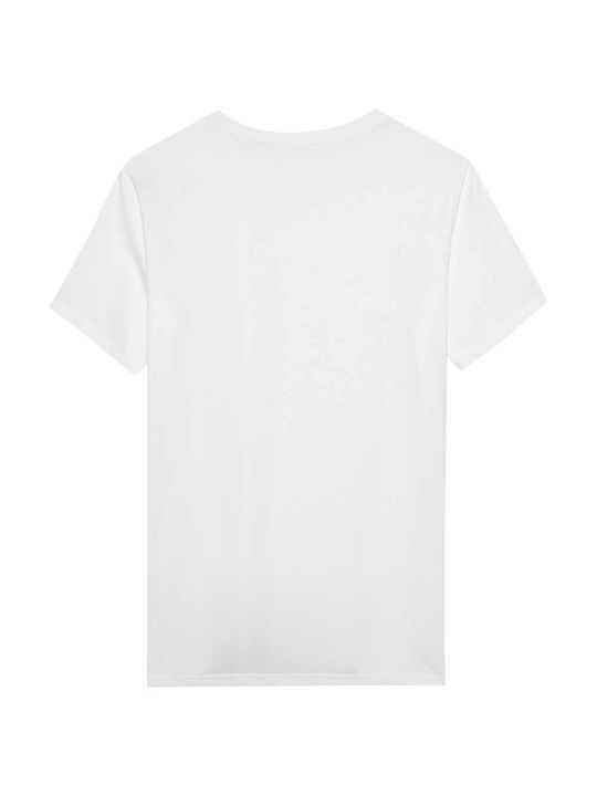 4F Herren Kurzarmshirt Weiß