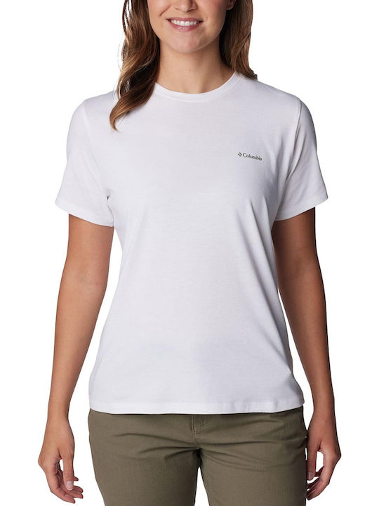 Columbia Sun Trek Femeie Sport Tricou White