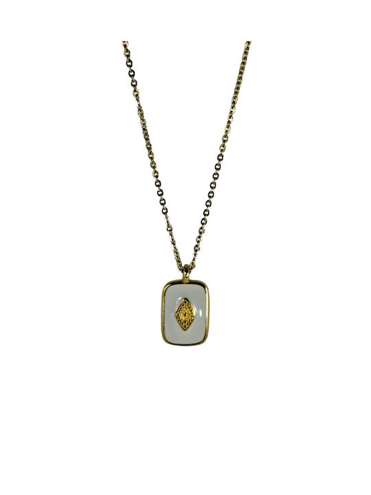 Roseo Necklace from Gold Plated Steel