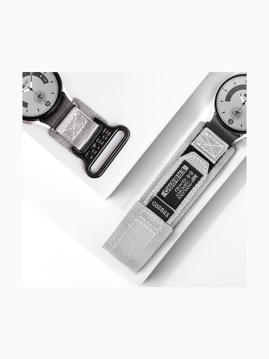 Erbord Armband Stoff Gray (Galaxy Watch4/5/6/7/FE/4 Classic/6 Classic/5 Pro)
