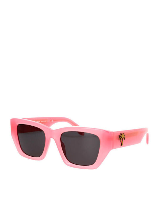 Palm Angels Unisex Ochelari de soare cu Roz Cadru și Negru Lentilă PERI034HINKLEY-3407