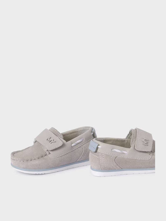 Boys Suede Moccasins White