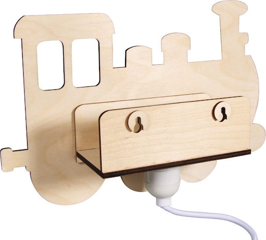 Rayher Kinder Dekoratives Hängendes Weiß aus Holz Zug 29x18.3x7.5εκ.