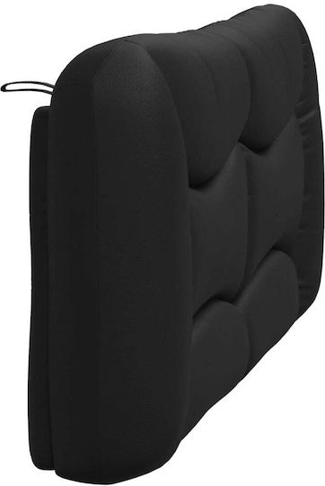 vidaXL LED Headboard Cushion in Black Faux Leather 170x48cm