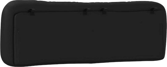 vidaXL LED Headboard Cushion in Black Faux Leather 170x48cm