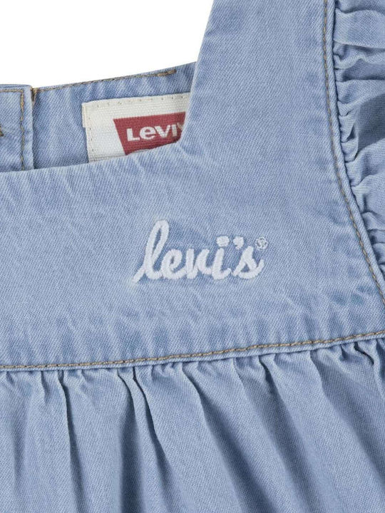 Kinderkleid Ärmellos Denim Set aus 2 Mit Slip