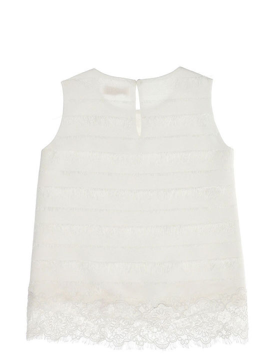 Top Monnalisa Sleeveless with Lace 715303 5308-0001 Girl