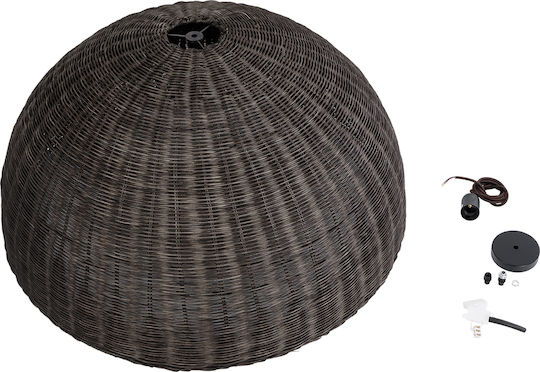 GloboStar Montana Deckenleuchte Kupfer Boho Raster mit Lampenbirnensockel E27 80x40x40cm