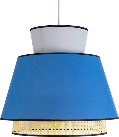 GloboStar Saige Blue Boho Grid Ceiling Light with E27 Socket 50x50x45cm