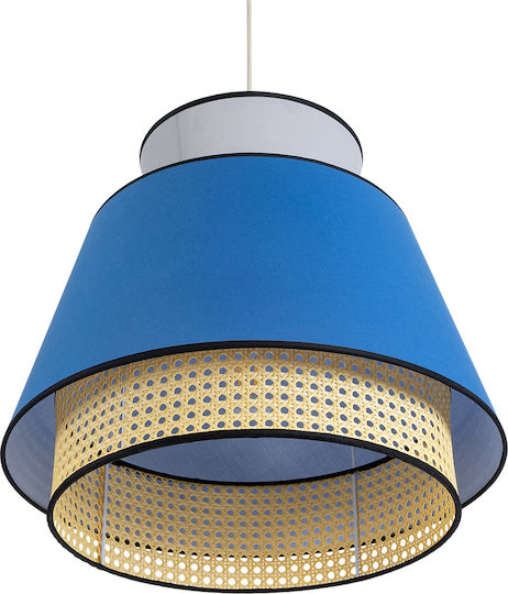 GloboStar Saige Blue Boho Grid Ceiling Light with E27 Socket 50x50x45cm