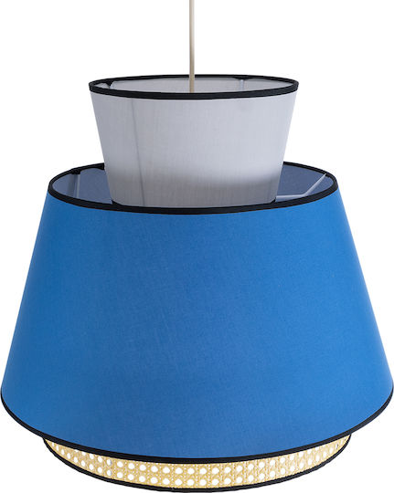GloboStar Saige Blue Boho Grid Ceiling Light with E27 Socket 50x50x45cm