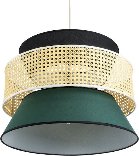 GloboStar Saige Lumini Suspendate Verde Boem Rețea cu Bază de Bec E27 50x36x36cm
