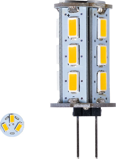 GloboStar LED Bulb 5W for Socket G4 Warm White 500lm Dimmable