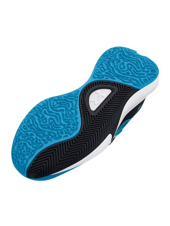 Lockdown 6 Kids Sports Shoes Basketball with Laces Blue