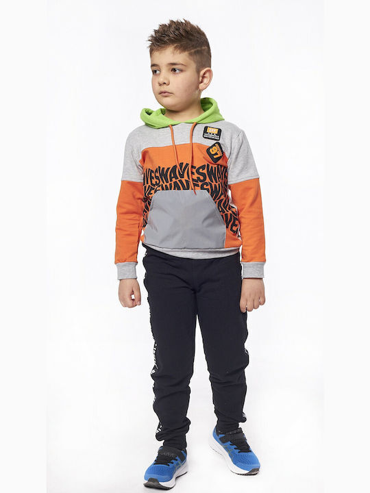 Hashtag Kids Sweatpants Set Orange 2pcs