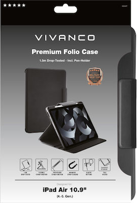 Vivanco Flip Cover Σιλικόνης Μαύρο iPad Air 10.9 (4-5 GEN) 63597