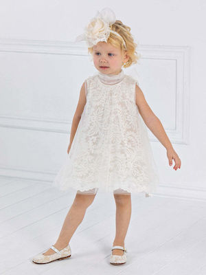 Designer's Cat Ecru Lace Baptism Dress