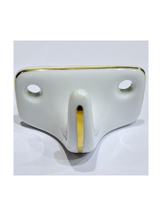 Agățătoare De Perete Din Polirosină Albă 6x3.8x3cm