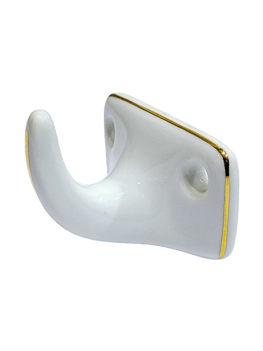 Agățătoare De Perete Din Polirosină Albă 6x3.8x3cm