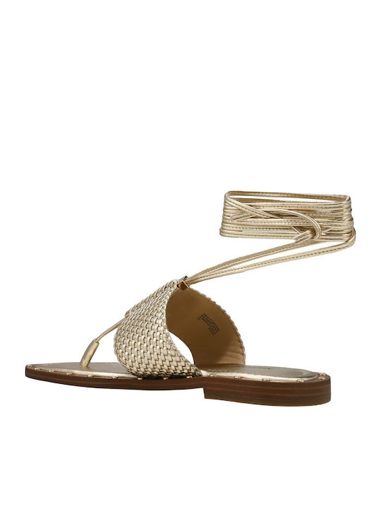 Jagger Women's Flat Sandals in Gold Color