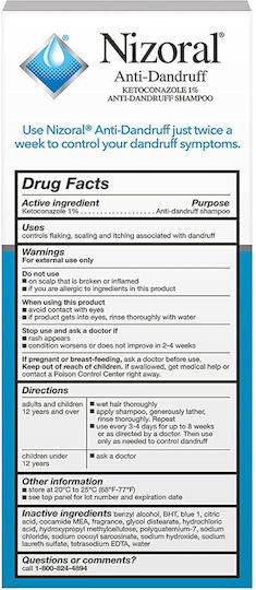 Shampoo, Kramer Laboratories, Nizoral, Anti-matrhaea, Anti-fungal, Dermatologically Tested, Fragranc