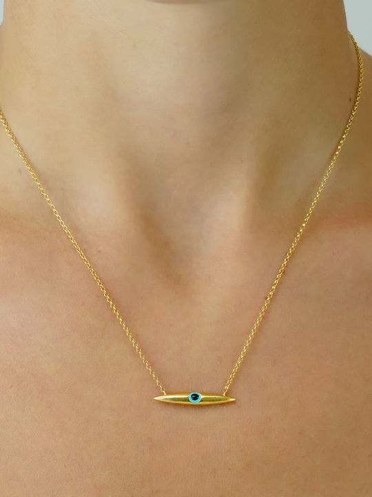 Gregio Eye from Gold Plated Silver
