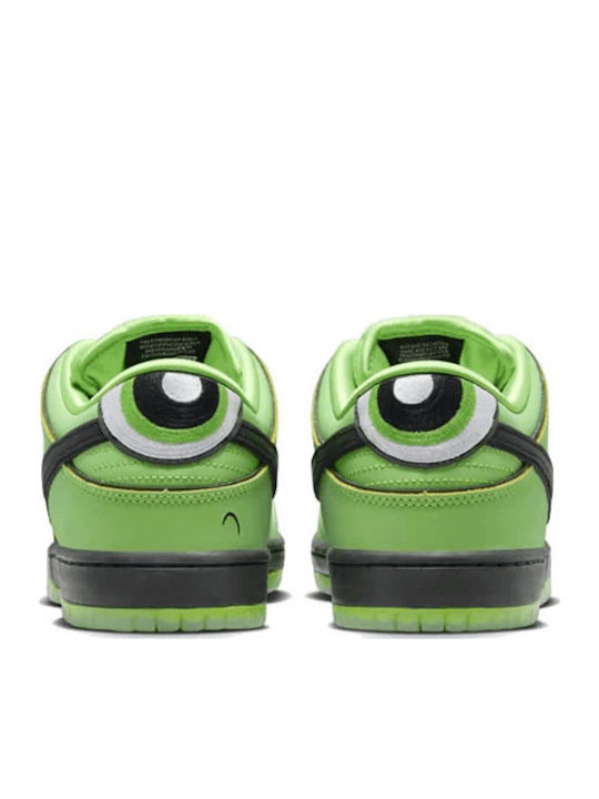 スニーカー The Powerpuff Girls Nike SB TD Buttercup Nike SB Dunk Low The Powerpuff Girls Buttercup Adidași Galbeni