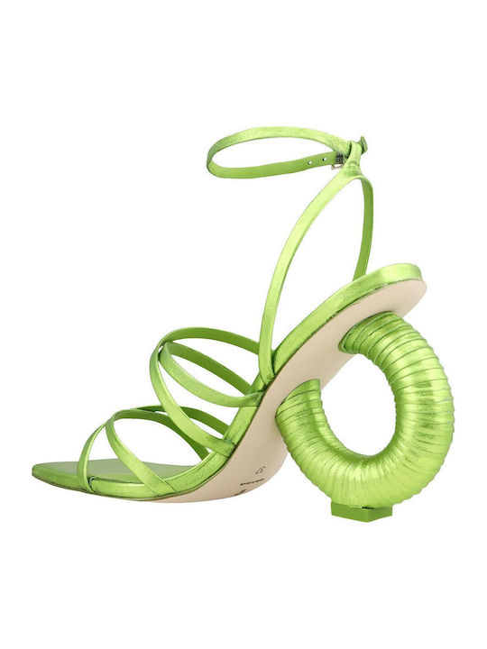 Leather Sandals Green