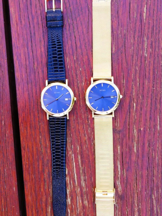 Intima Moda Women's Watch with Gold Metal Bracelet