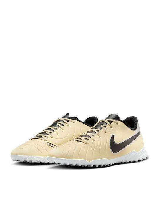 Nike Tiempo Legend 10 Club Football Shoes with Molded Cleats Lemonade / Metallic Gold Coin / Black