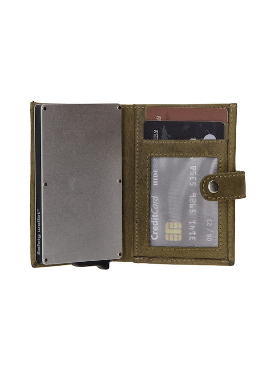 Polo Men's Leather Card Wallet Khaki